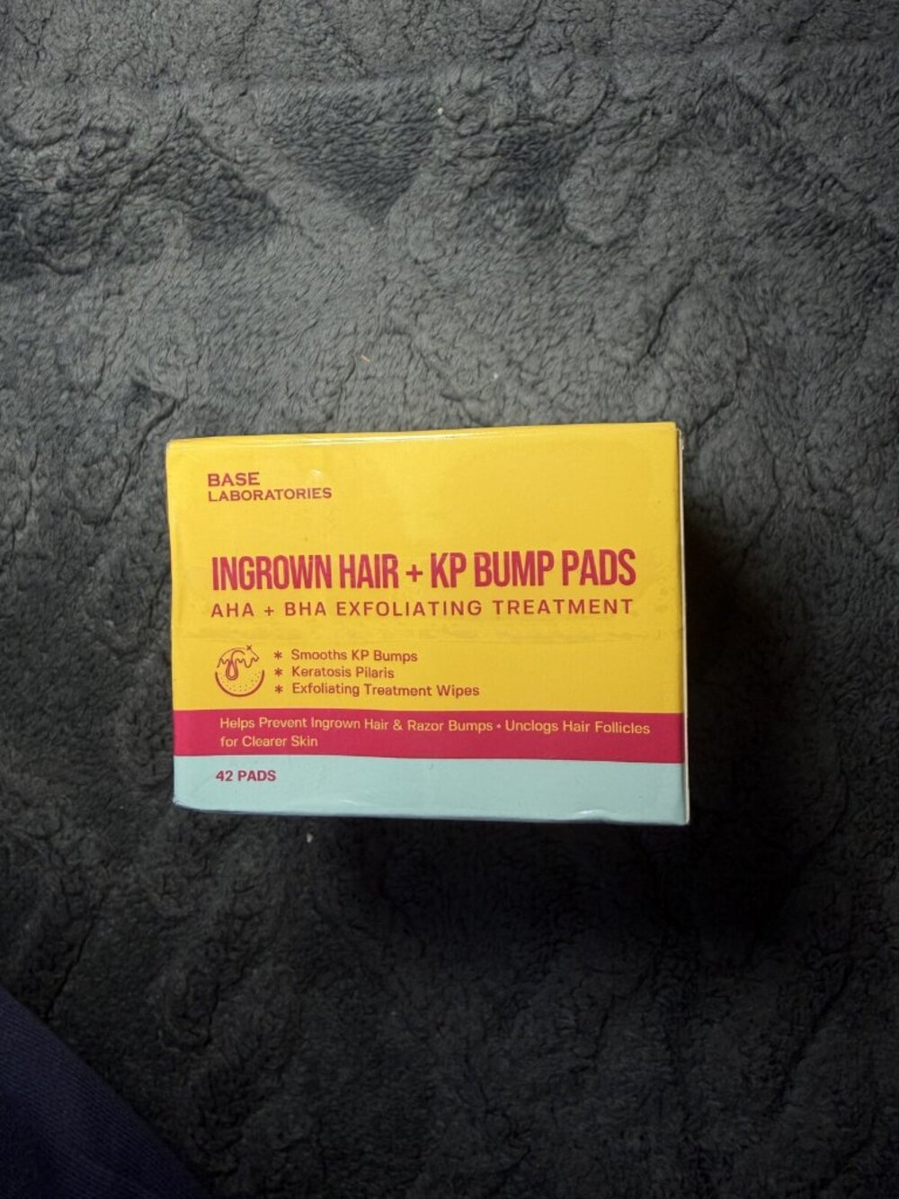 NEW Base Laboratories Ingrown Hair + KP Bump Pads 42ct AHA BHA
